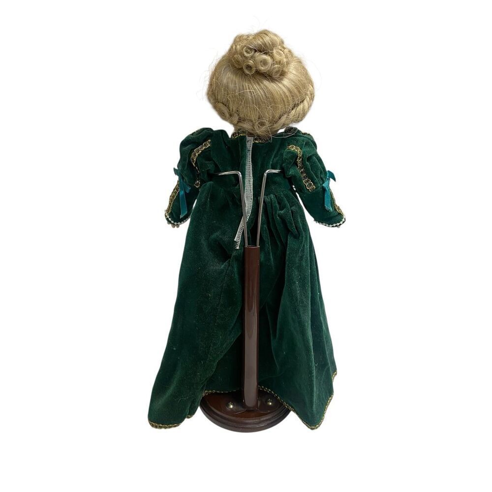 12.5” German Bisque Doll AM 390 6/0 Armand Marseille with Stand - Picture 4 of 11